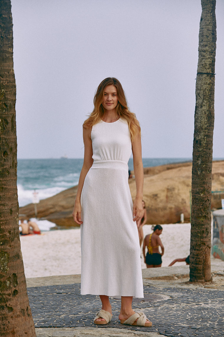 Vestido Malha Canelada Grumari