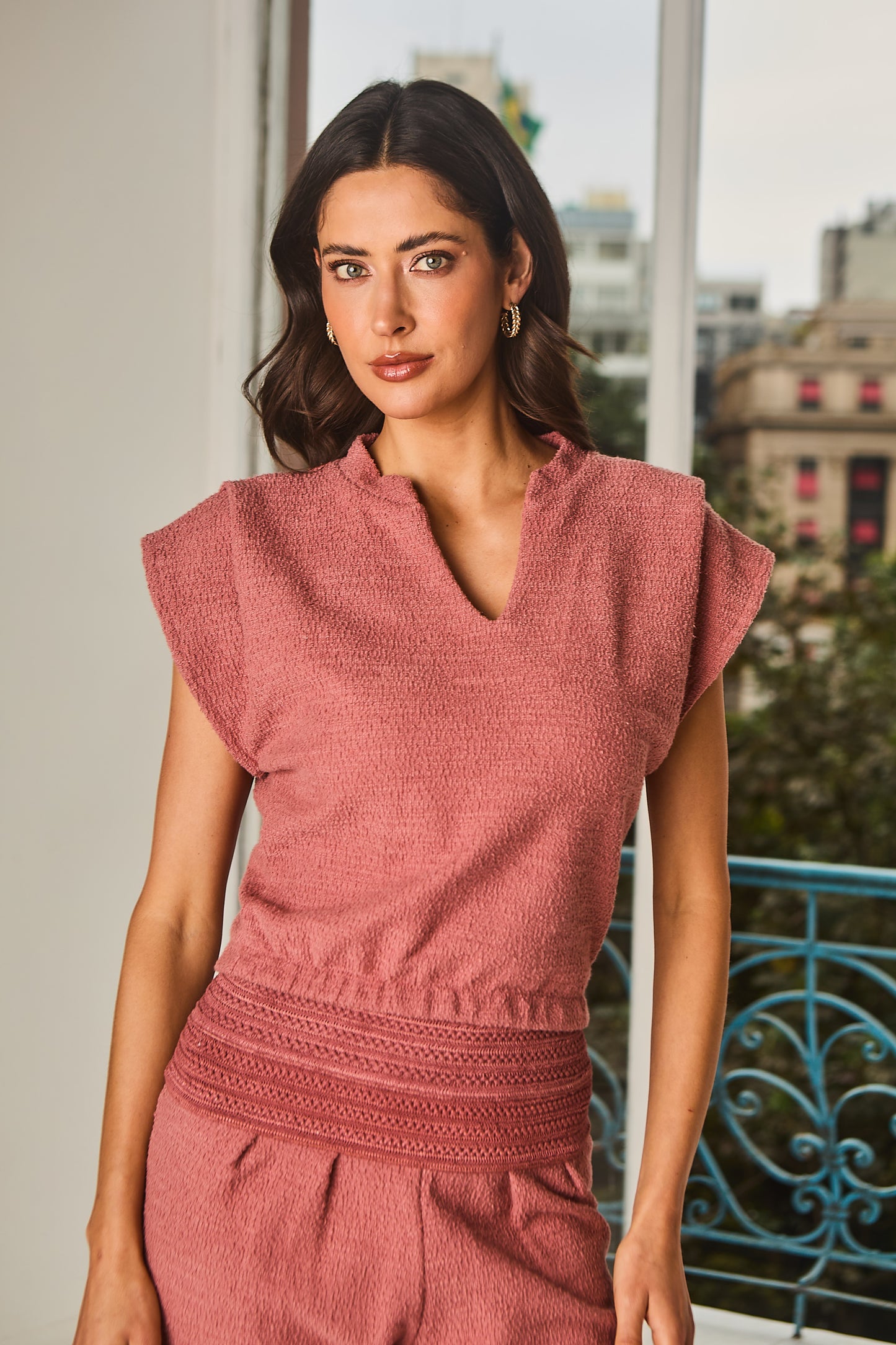 Conjunto em Malha Bouclê