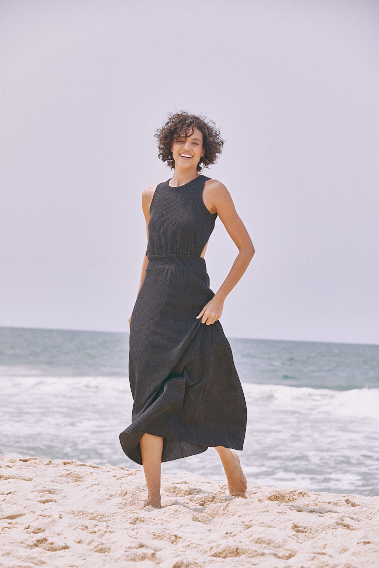 Vestido Malha Canelada Grumari