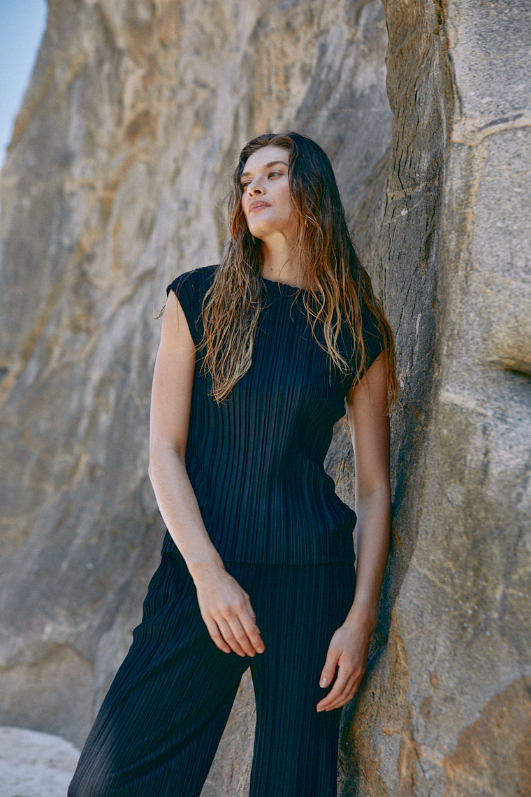 Conjunto Malha Plissada Reserva