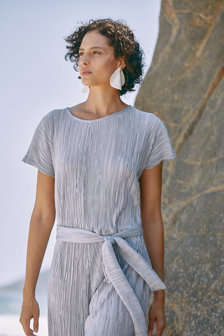 Macacão Malha Plissada Maracanã