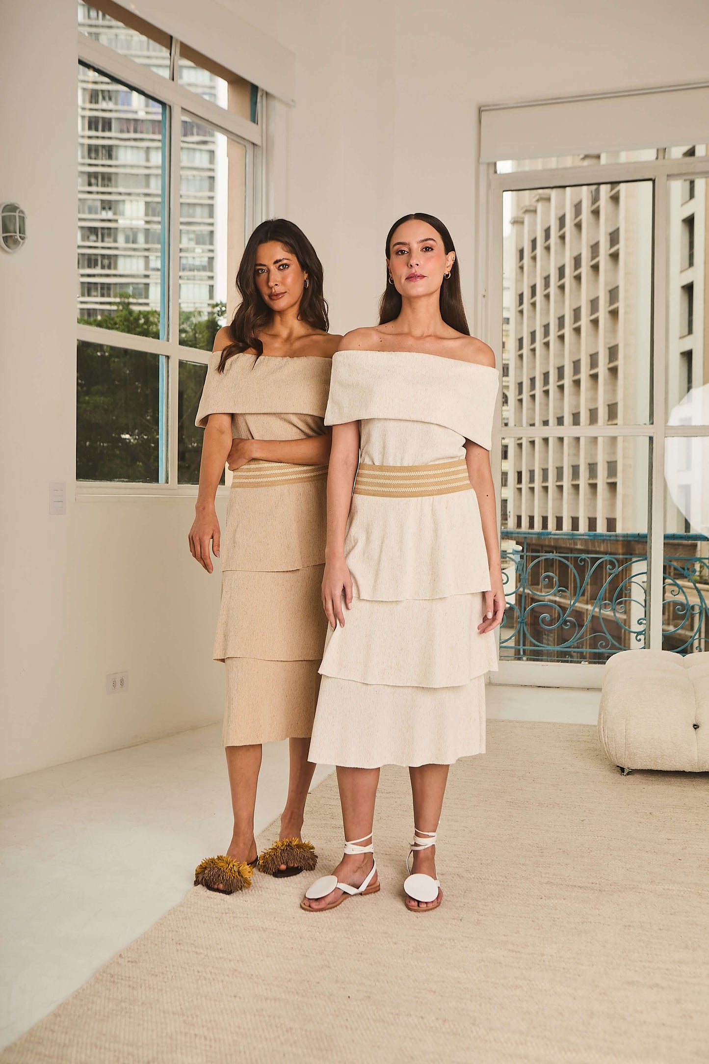 Saia em Malha Canelada com Juta Anhangabau