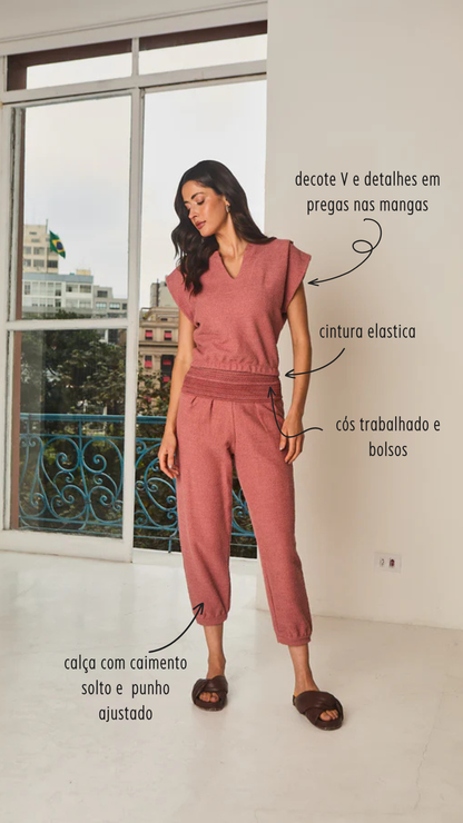 Conjunto em Malha Bouclê Ipiranga