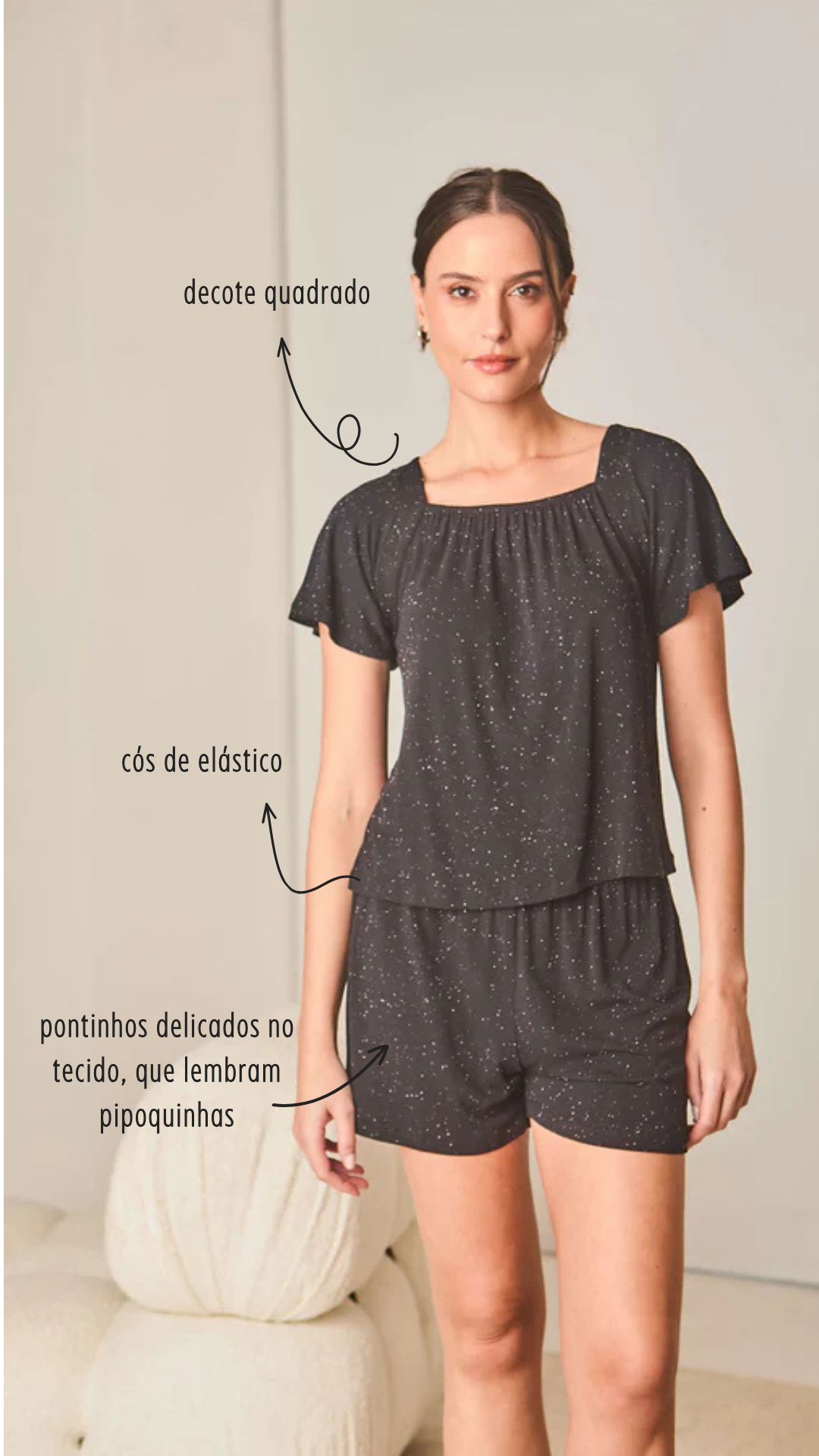 Pijama em Malha Premium Girassol