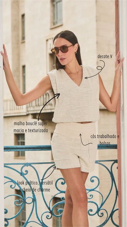 Conjunto em Malha Bouclê Paulista