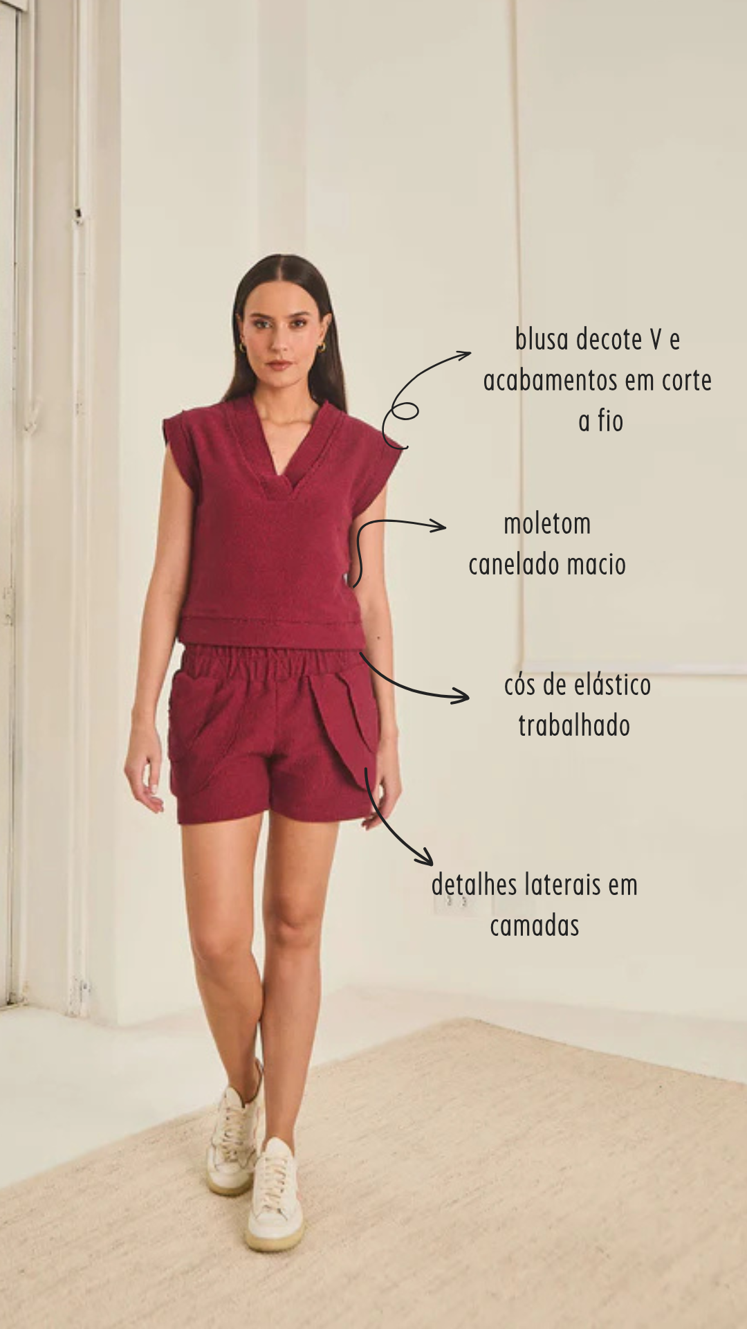 Conjunto em Moletom Canelado Boa Vista