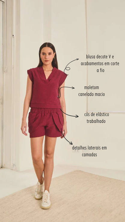 Conjunto em Moletom Canelado Boa Vista