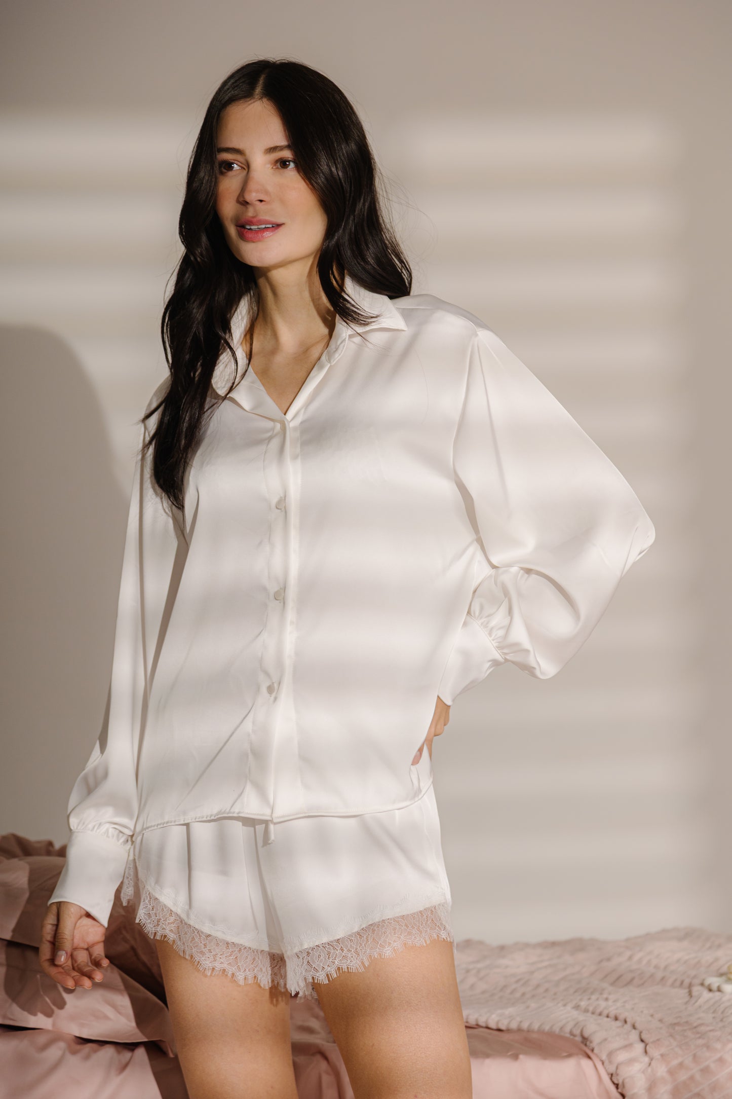 Pijama Cetim Flor