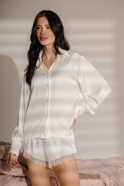Pijama Cetim Flor