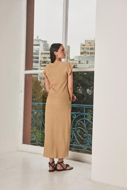 Vestido Malha Canelada