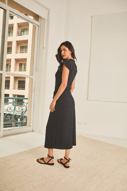 Vestido Malha Canelada