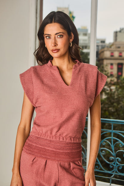 Conjunto em Malha Bouclê