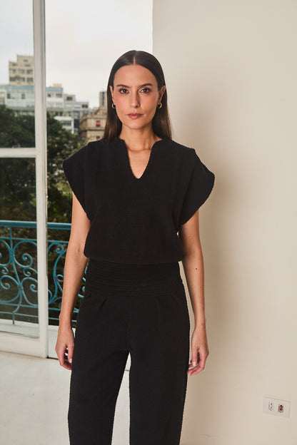 Conjunto em Malha Bouclê