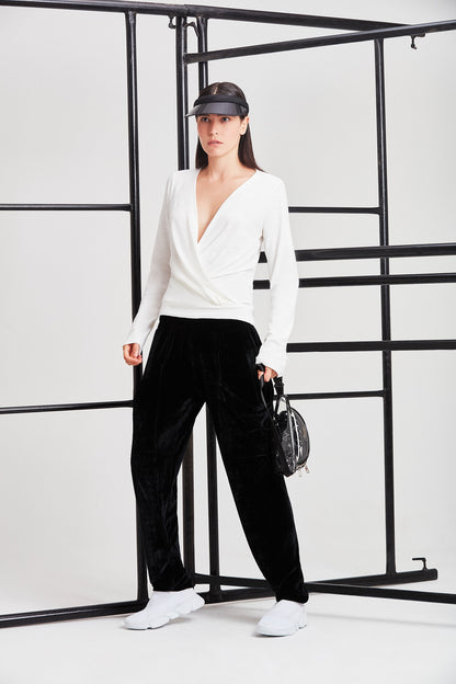Blusa Malha Transpassada