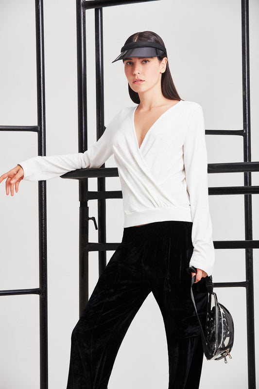 Blusa Malha Transpassada