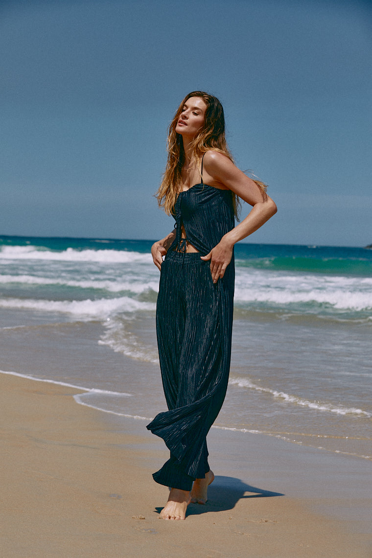 Conjunto Malha Plissada Araras