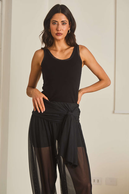 Blusa em Malha Canelada Premium Brigadeiro