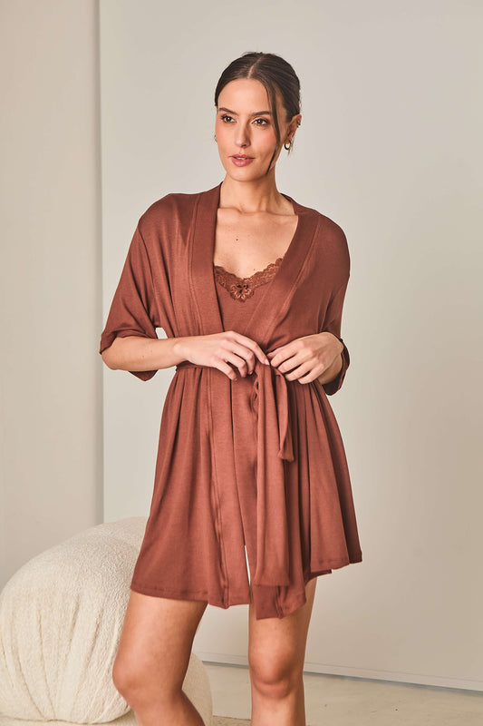 Kimono em Malha Premium Dalia