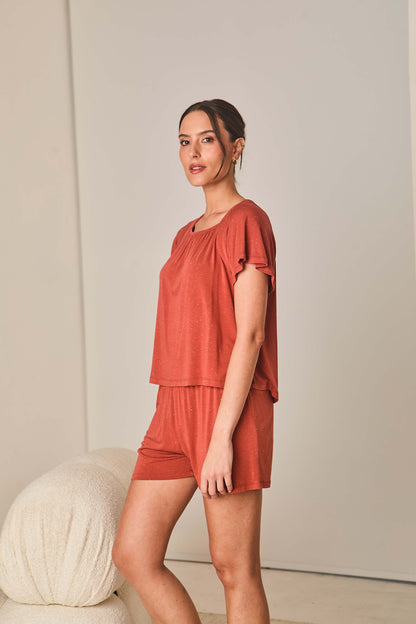 Pijama em Malha Premium Girassol