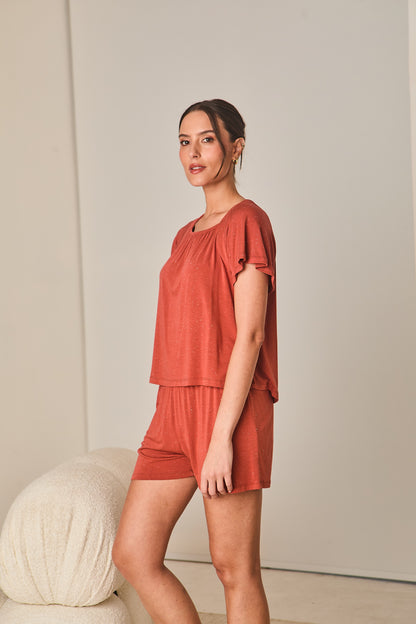 Pijama em Malha Premium Girassol
