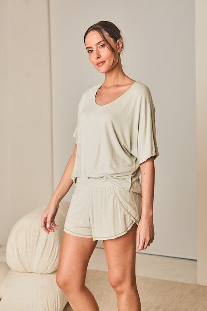 Pijama em Malha Orquidea