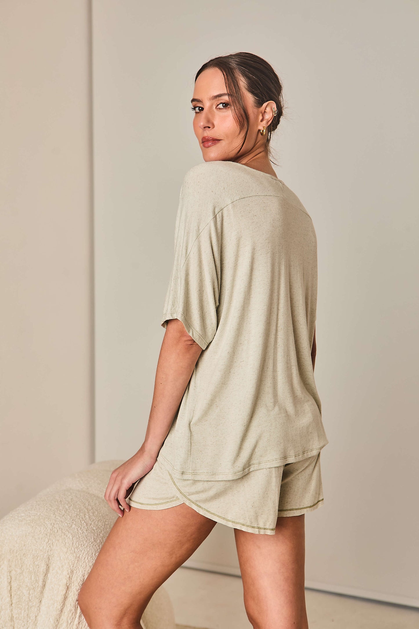 Pijama em Malha Orquidea