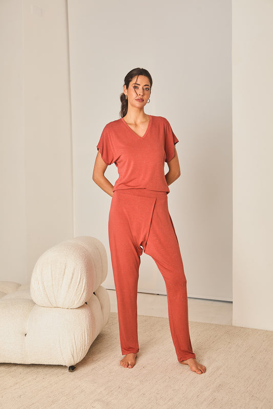 Pijama em Malha Premium Tulipa