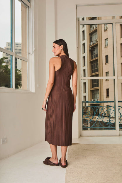 Vestido Plissado Sé