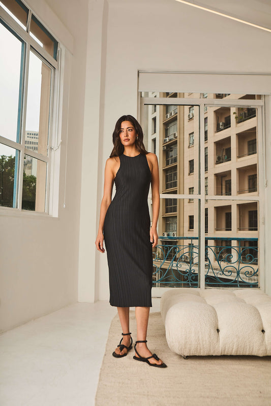 Vestido Plissado Sé