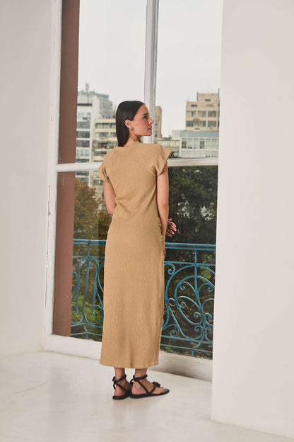 Vestido Malha Canelada Libero