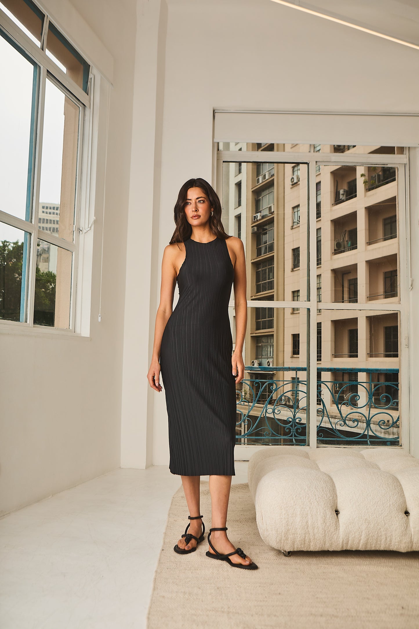 Vestido Plissado Sé